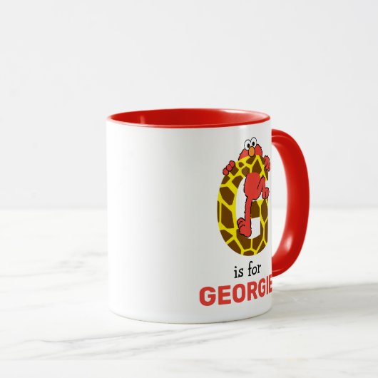 エルモアルファベット | Gキリン マグカップ (正面右)