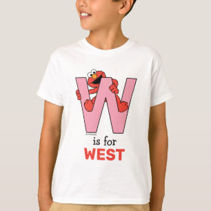 エルモアルファベット   Wピンク Tシャツ