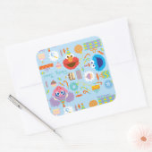 エルモアンドアビー誕生日 スクエアシール (封筒)