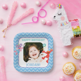 エルモアンドアビー誕生日 ペーパープレート