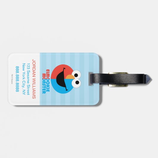 エルモアンドクッキーハーフ顔 ラゲッジタグ (裏面横)