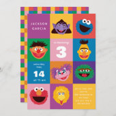 エルモアンドフレンズ招待状 招待状 (正面/裏面)