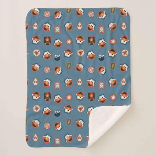 エルモウッドランドエクスプローラーパターン シェルパブランケット (正面)