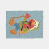 エルモウッドランドハイキング フリースブランケット (正面(横))