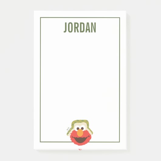 エルモウッドランド顔 |名前の追加 ポストイット (正面)