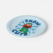 エルモスノウかわいい ペーパープレート (アングル)