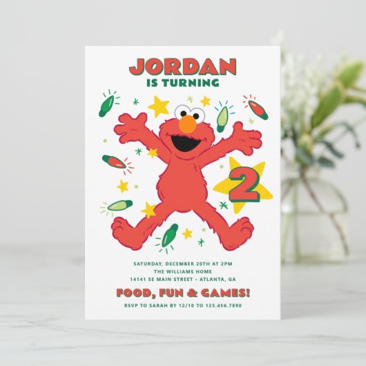 エルモセサミストリートホリデイ誕生日 シーズンカード (スタンド正面)