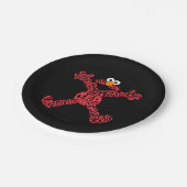 エルモパターン塗り潰し ペーパープレート (アングル)