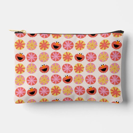 エルモポムポムパターン アクセサリーポーチ (正面)