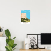 エルモロ国定記念碑 インスクリプションロック ポスター (ホームオフィス)