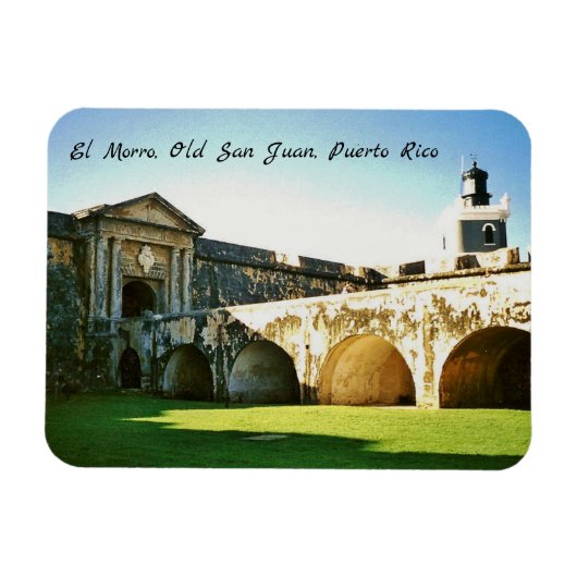 エルモロ、オールドサンフアン、プエルトリコ マグネット (横)
