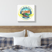 エルモンテ（カリフォルニア）シティシール キャンバスプリント (インサイチュ (寝室))