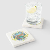 エルモンテ（カリフォルニア）シティシール ストーンコースター (横)