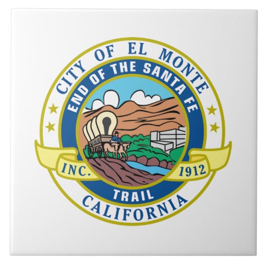 エルモンテ（カリフォルニア）シティシール タイル (正面)