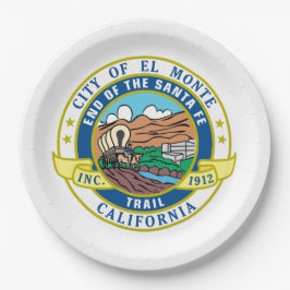 エルモンテ（カリフォルニア）シティシール ペーパープレート