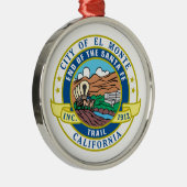 エルモンテ（カリフォルニア）シティシール メタルオーナメント (右)