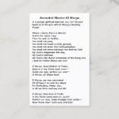 エルモーヤ初代レイ卿に昇任 名刺 (裏面)