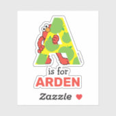 エルモ文字 | A Apple シール (シート)