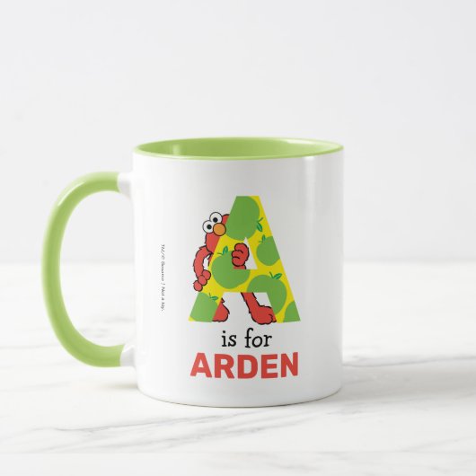 エルモ文字 | A Apple マグカップ (左)