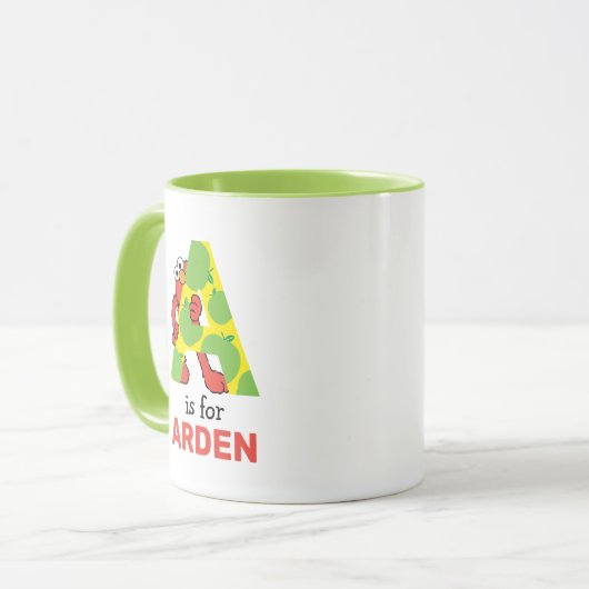 エルモ文字 | A Apple マグカップ (正面左)