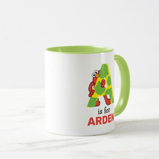 エルモ文字 | A Apple マグカップ (正面右)