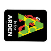 エルモ文字 | A Apple マグネット (横)