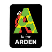 エルモ文字 | A Apple マグネット (縦)