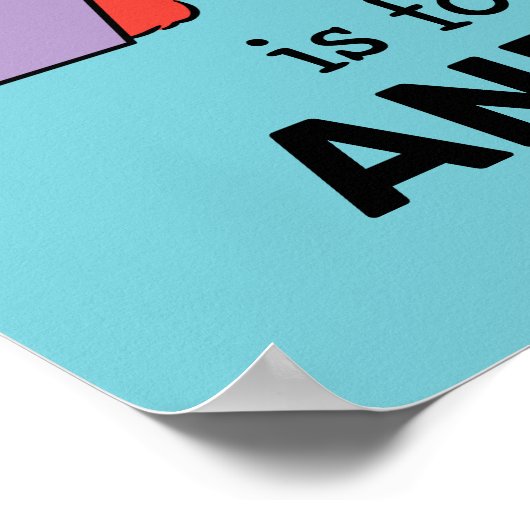 エルモ文字 | A Purple ポスター (角)