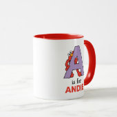 エルモ文字 | A Purple マグカップ (正面右)