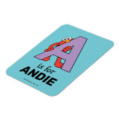 エルモ文字 | A Purple マグネット (左側)