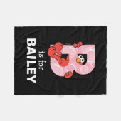 エルモ文字 | Bバブル フリースブランケット (正面(横))