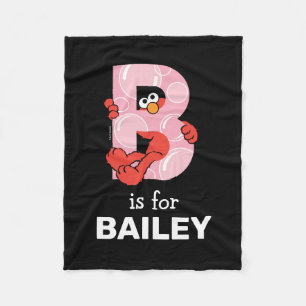 エルモ文字   Bバブル フリースブランケット