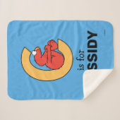 エルモ文字 | Cオレンジ シェルパブランケット (正面(横))