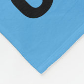 エルモ文字 | Cオレンジ フリースブランケット (角)