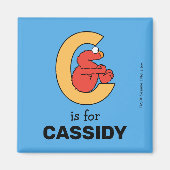 エルモ文字 | Cオレンジ マグネット (正面)