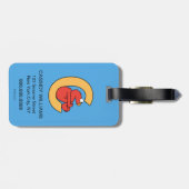 エルモ文字 | Cオレンジ ラゲッジタグ (裏面横)