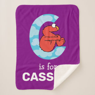 エルモ文字   Cクラウド シェルパブランケット