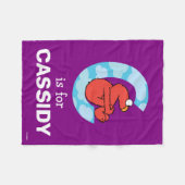 エルモ文字 | Cクラウド フリースブランケット (正面(横))