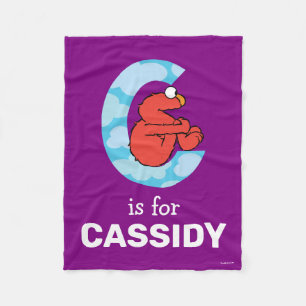 エルモ文字   Cクラウド フリースブランケット