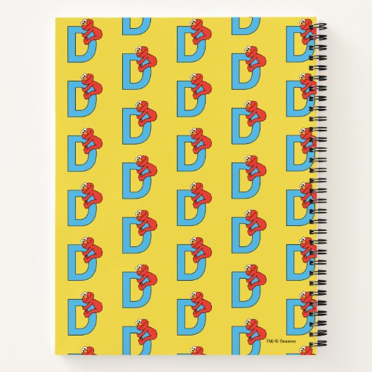 エルモ文字 | D青 ノートブック (裏面)