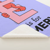 エルモ文字 | Eピンク シェルパブランケット (3/4)