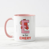 エルモ文字 | Eピンク マグカップ (左)