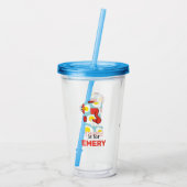 エルモ文字 | E卵 アクリルタンブラー (裏面)
