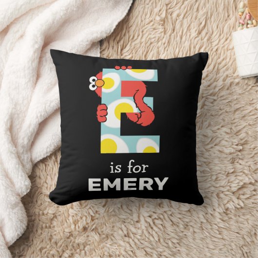 エルモ文字 | E卵 クッション (ブランケット)