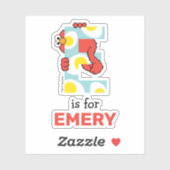 エルモ文字 | E卵 シール (シート)