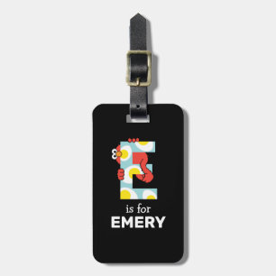 エルモ文字   E卵 ラゲッジタグ