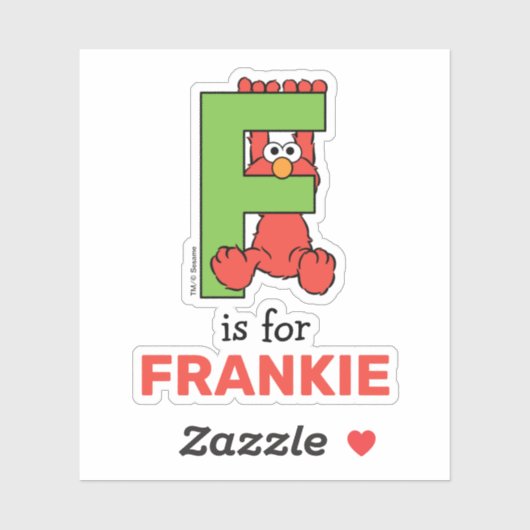 エルモ文字 | F緑 シール (シート)