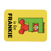 エルモ文字 | F緑 マグネット (横)