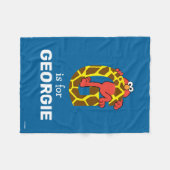 エルモ文字 | Gキリン フリースブランケット (正面(横))