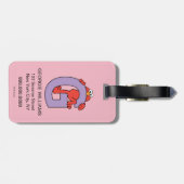 エルモ文字 | Gパープル ラゲッジタグ (裏面横)